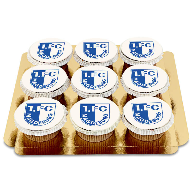 1. FC Magdeburg Cupcakes (9 pieces)