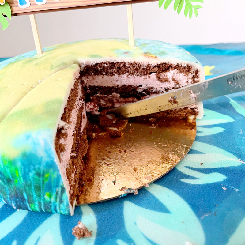 Moana® on an ocean cake