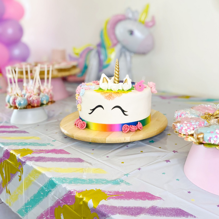 Rainbow Unicorn Deluxe Cake – double height