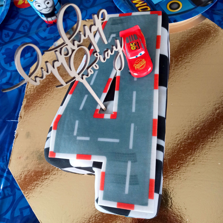 Cars® Number Cake No. 4