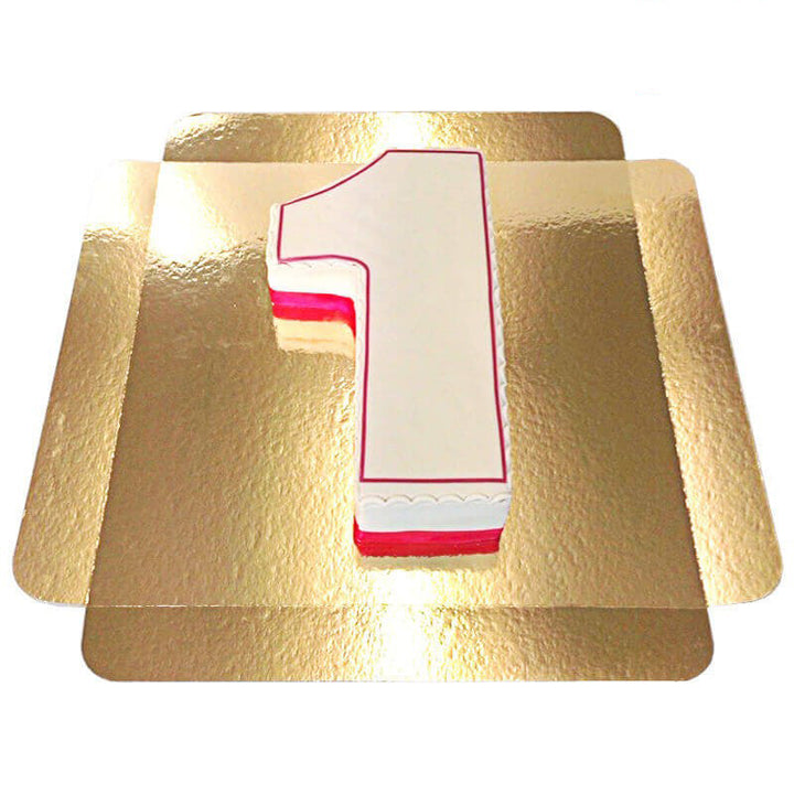Number cake, various colours