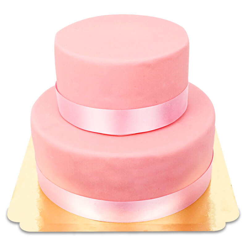 Pink Deluxe Cake with Cake Ribbon