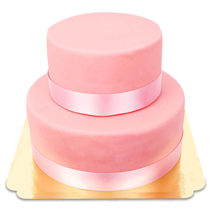 Pink Deluxe Cake with Cake Ribbon