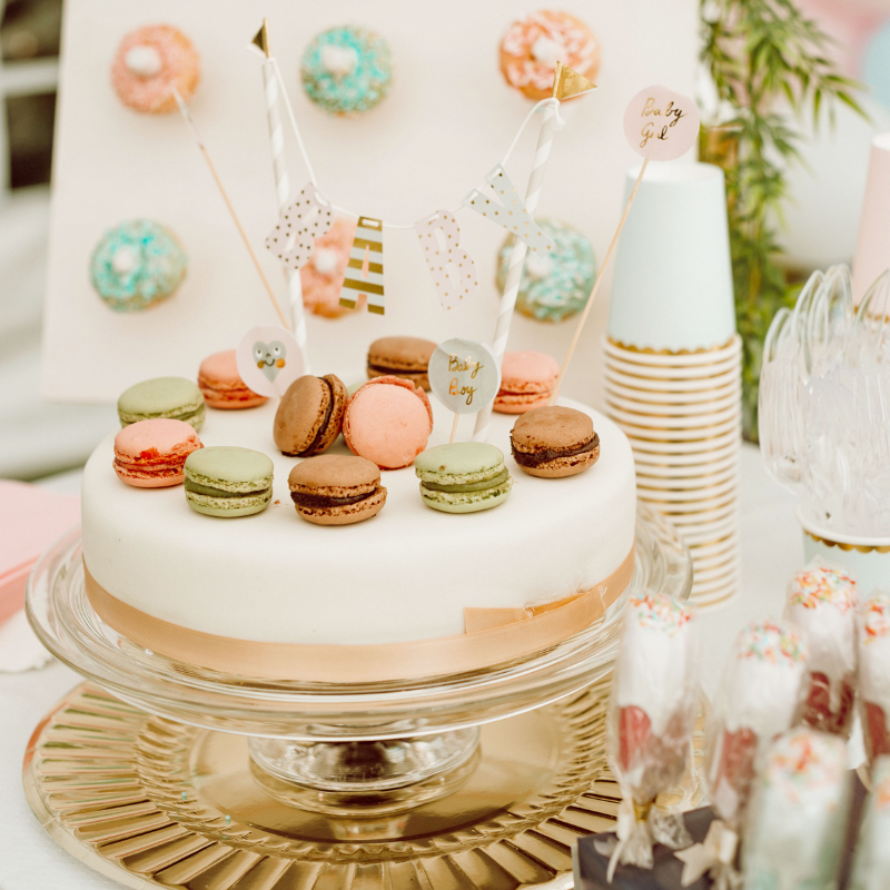 White Cake with Cake Ribbon
