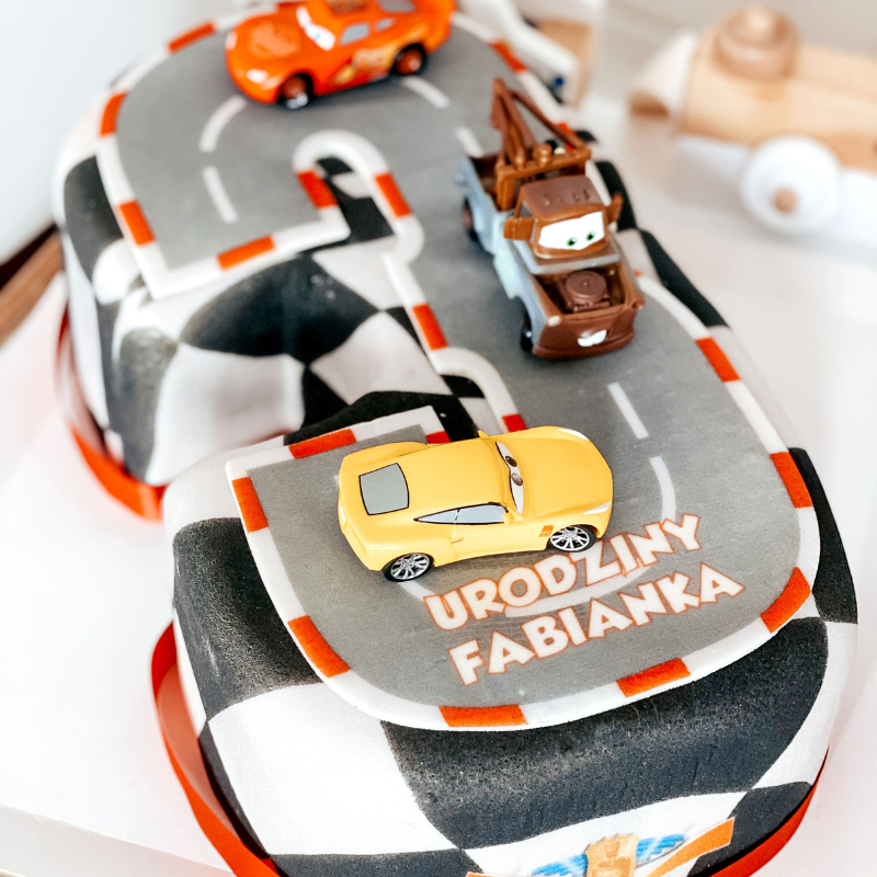 Cars® Number 3 Cake