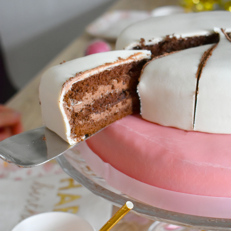 White Cake with Cake Ribbon
