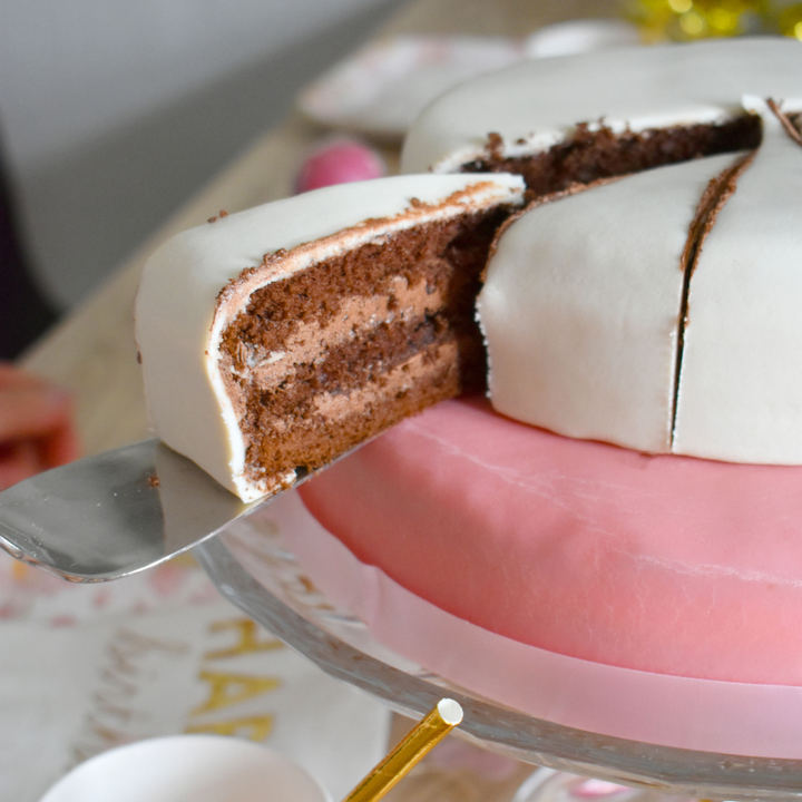 White Cake with Cake Ribbon