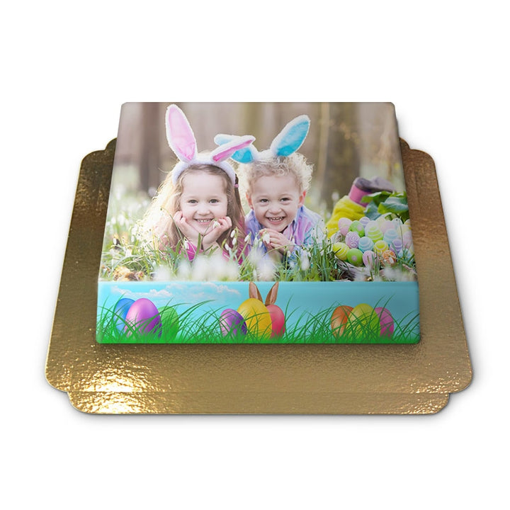 Photo cake in an Easter frame