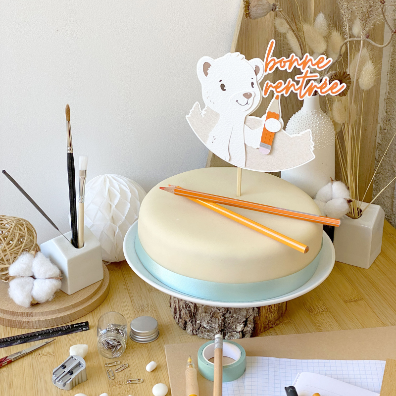 White Cake with Cake Ribbon