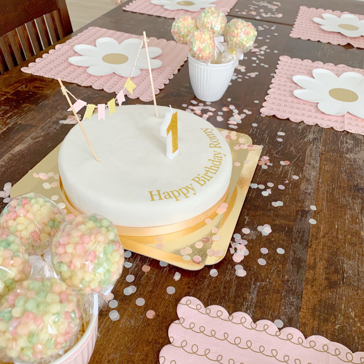 White Cake with Cake Ribbon