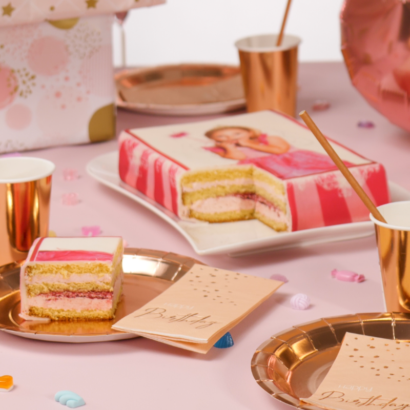 Photo cake with princess frame