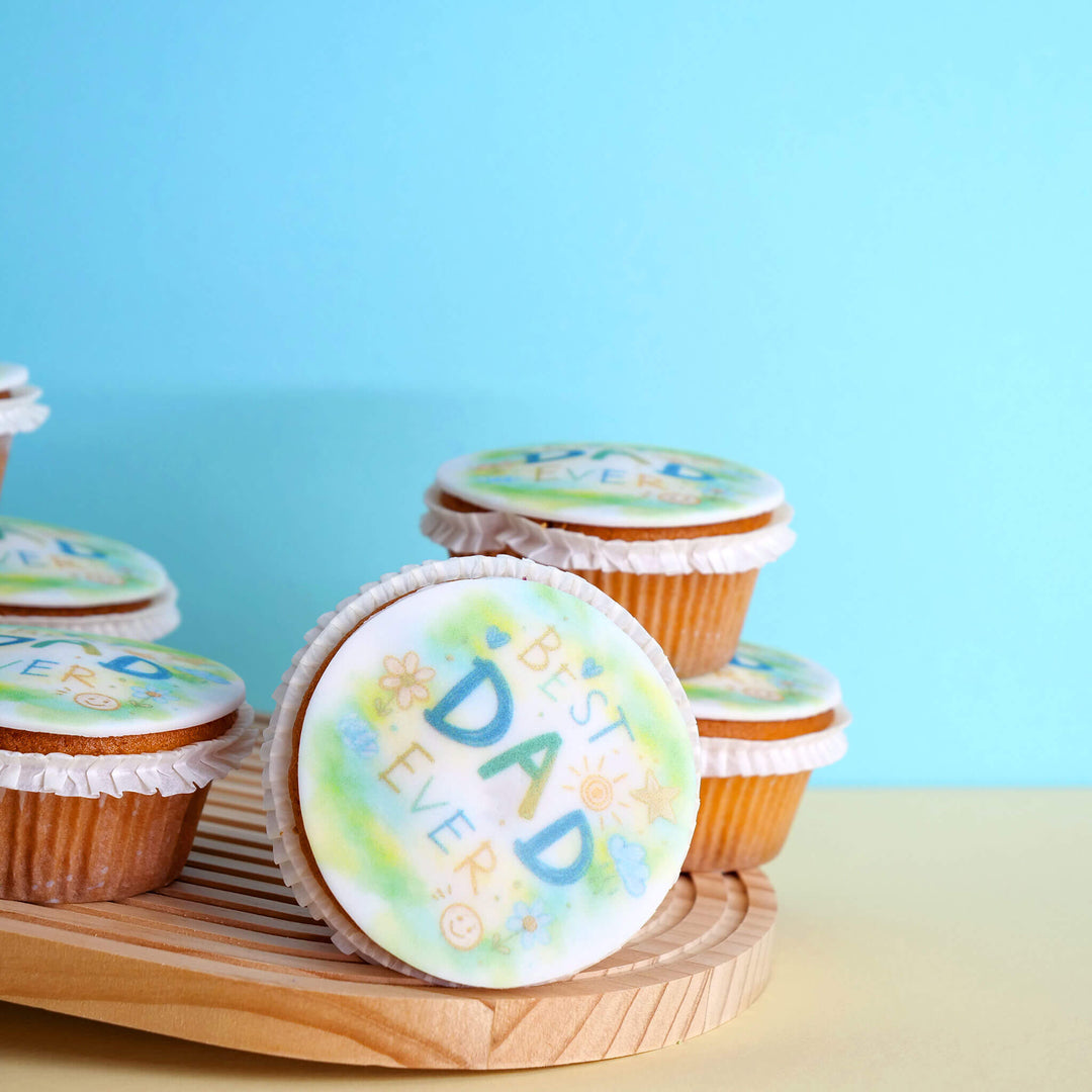 "Best Dad Ever" Cupcakes (9 pieces)
