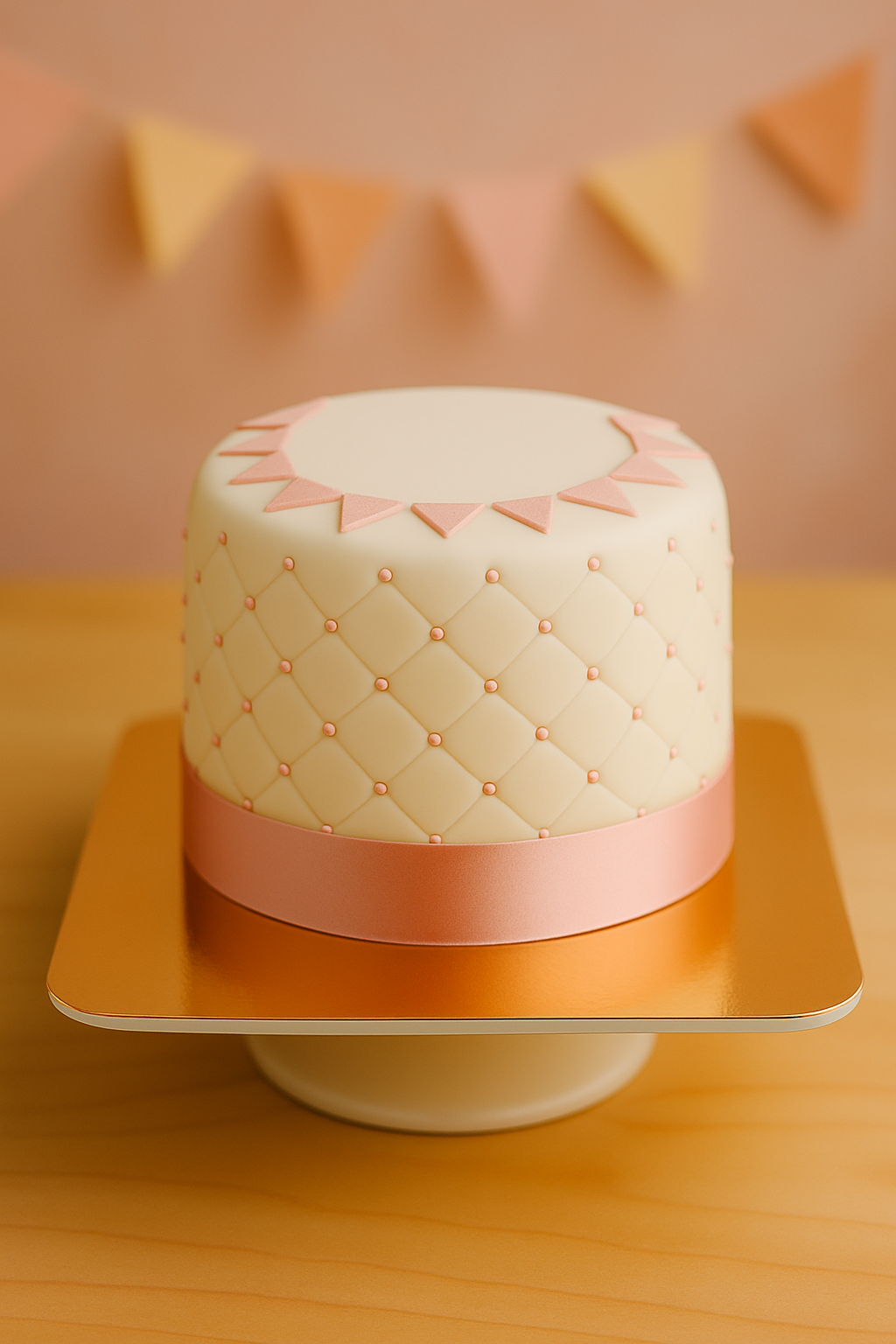 Happy Birthday Deluxe Cake – PINK – Double Height