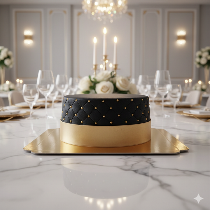 Black Deluxe Cake – double height