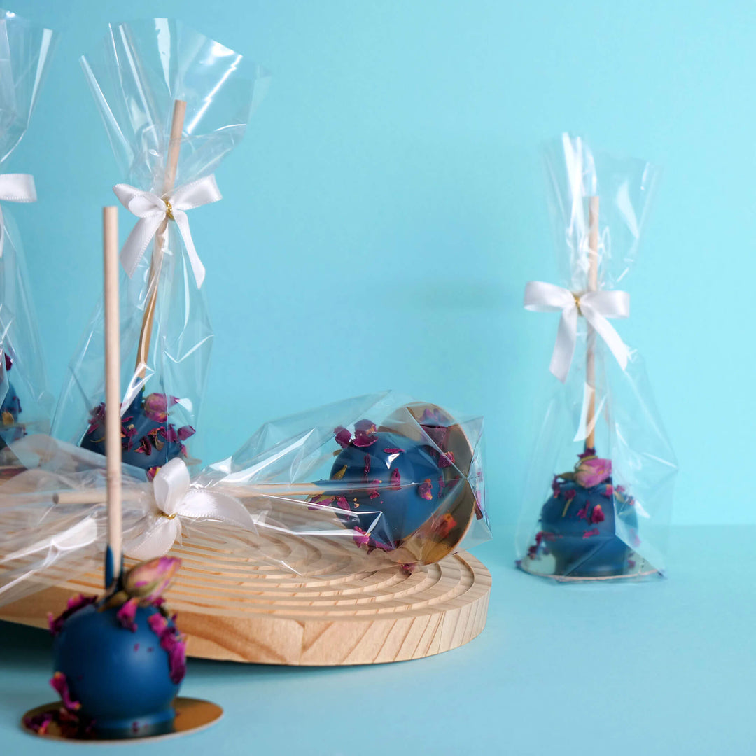 Blue Rose Petal Deluxe Cake Pops (10 pieces)