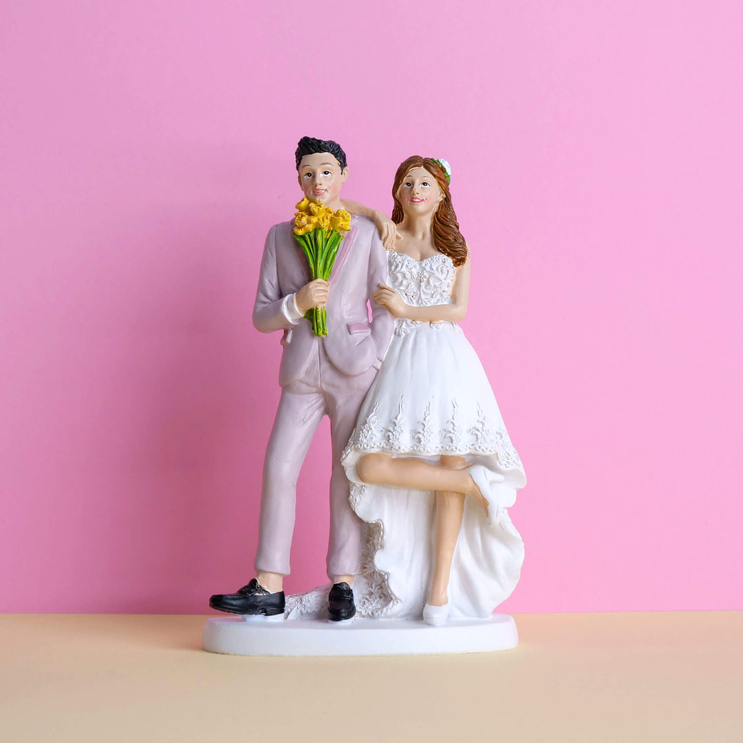 Cake topper – bride and groom "Boho Glück"