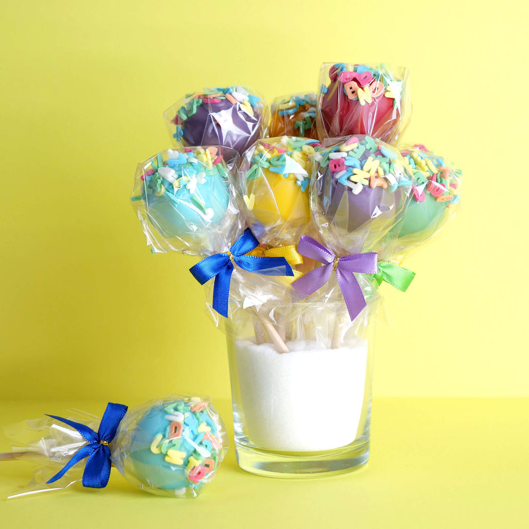 Colourful Letter Cake Pops (12 pieces)