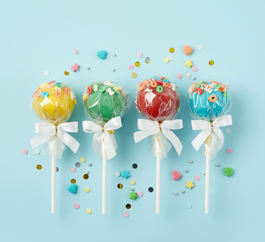 Colourful Letter Cake Pops (12 pieces)