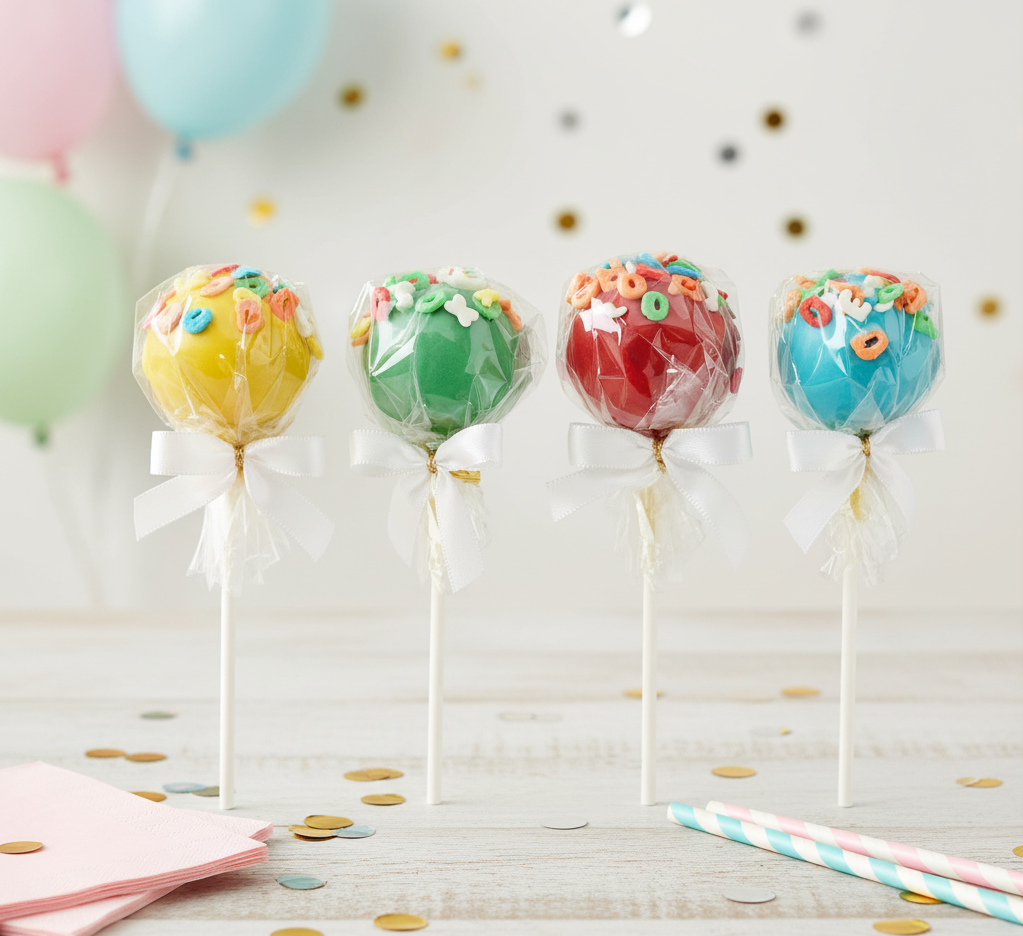 Colourful Letter Cake Pops (12 pieces)