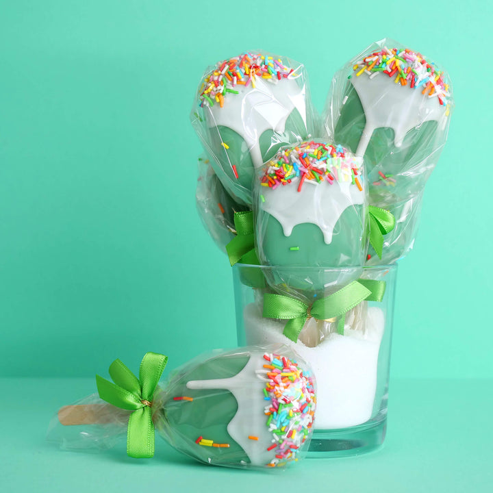 Green Cake Popsicles (10 pieces)
