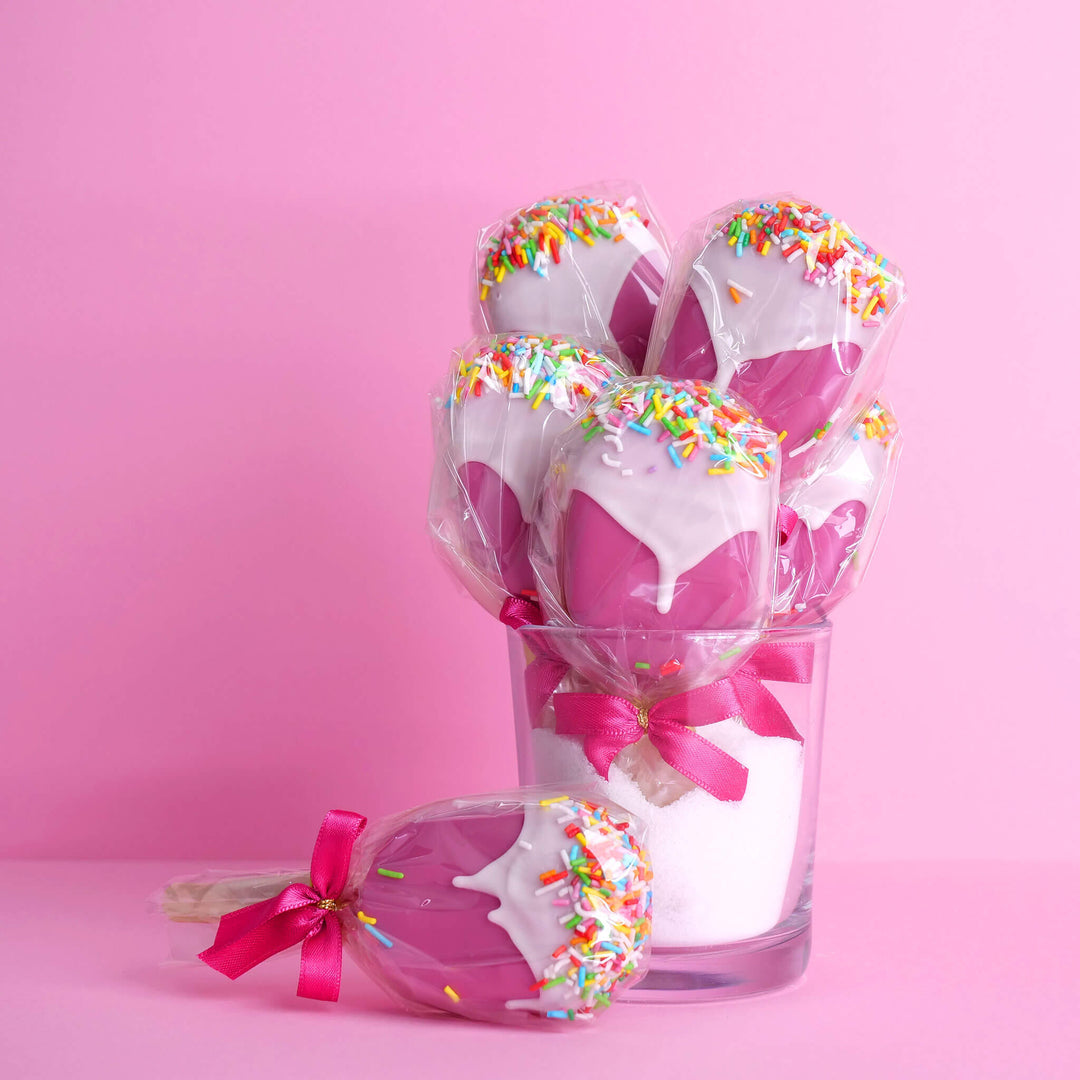 Pink Cake Popsicles (10 pieces)