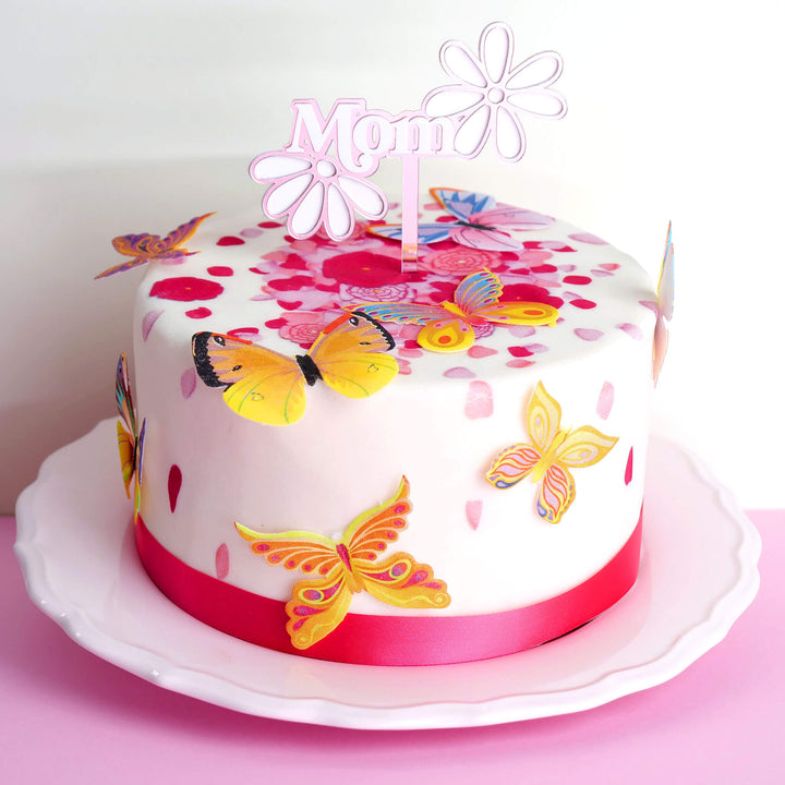 Deluxe Mother’s Day Cake with Cake Topper