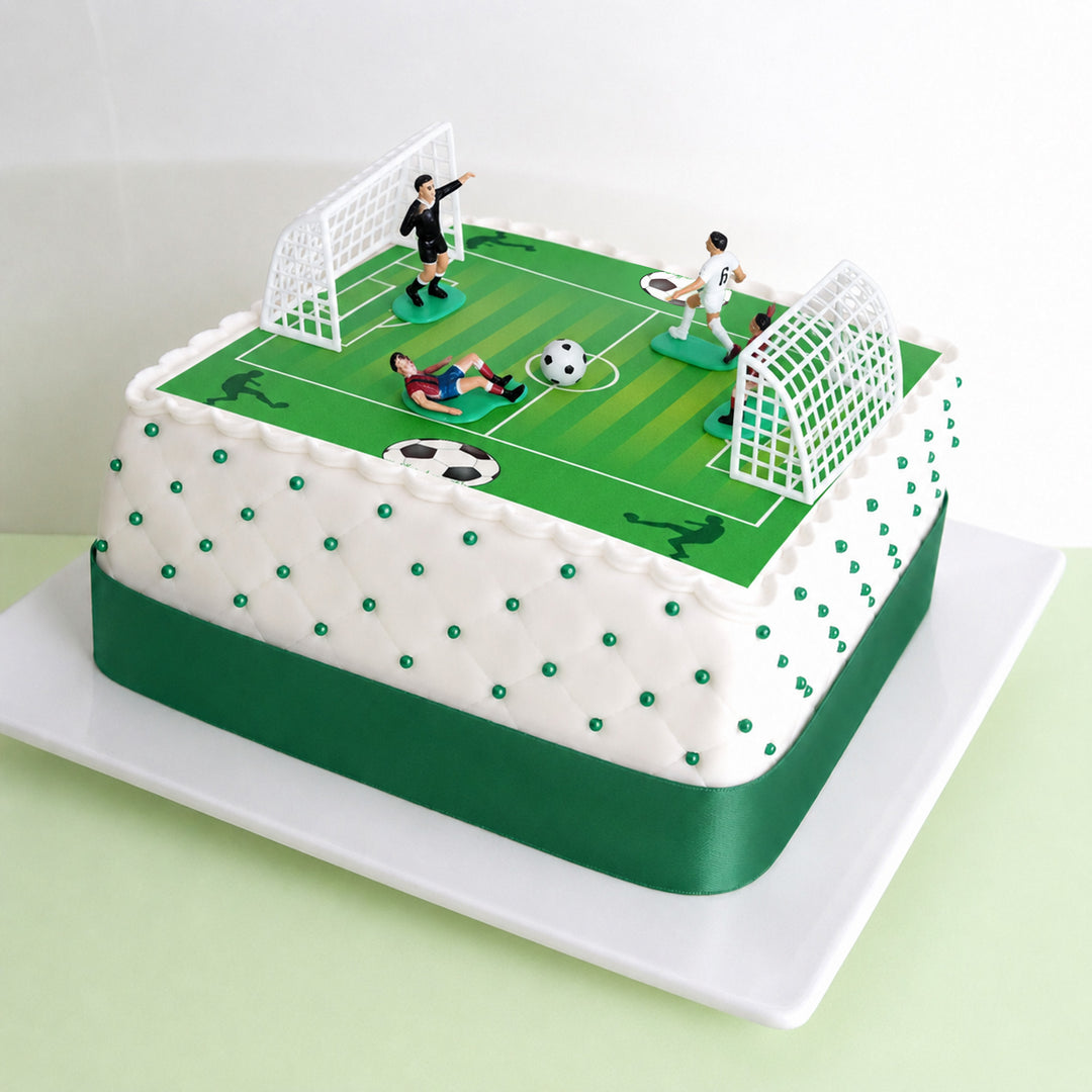 Football Field Cake with Footballers Deluxe