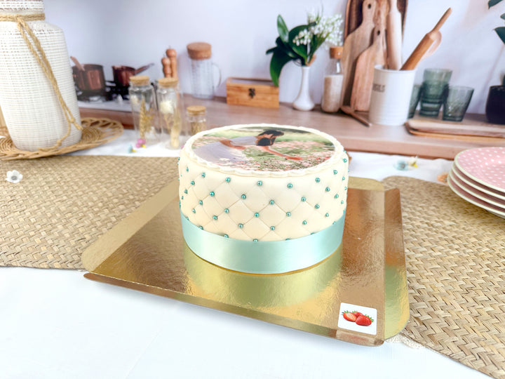 Deluxe Photo Cake S – double height