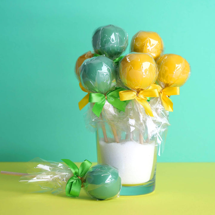 Colourful cake pops in 2 colours (2x6 pieces)
