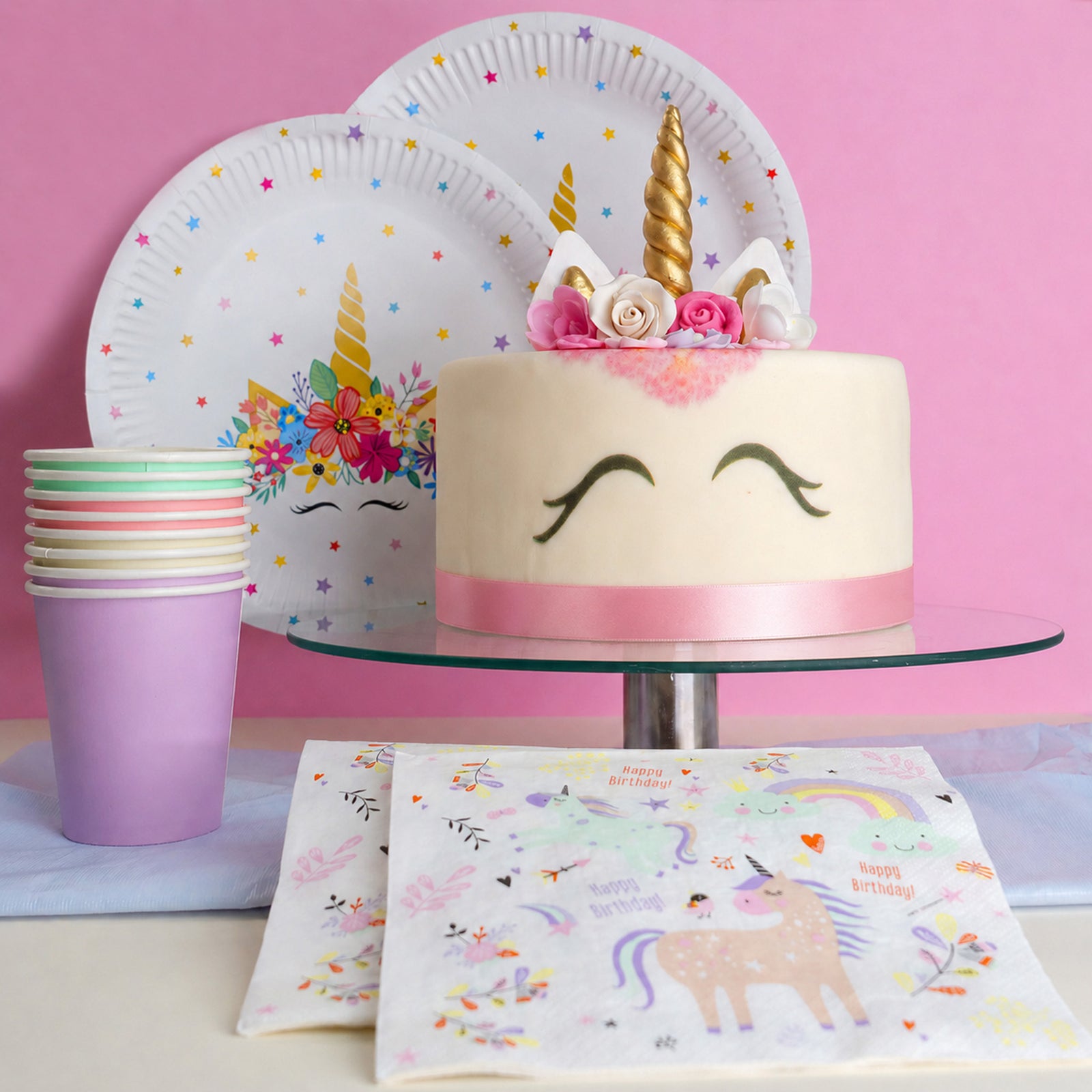 Unicorn Party Set – incl. cake