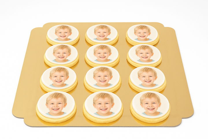Photo biscuit, round (12 pieces)