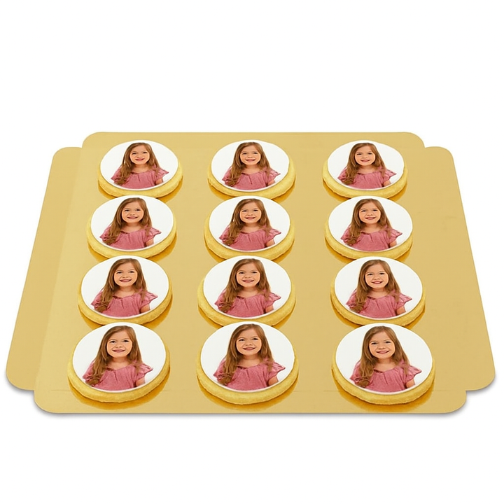 Photo biscuit, round (12 pieces)
