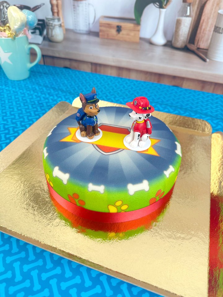 Chase and Marshall from PAW Patrol® on a Dog Heroes cake