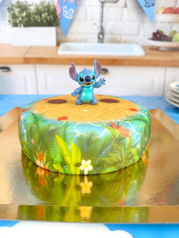 Stitch® on Tropical Beach Cake