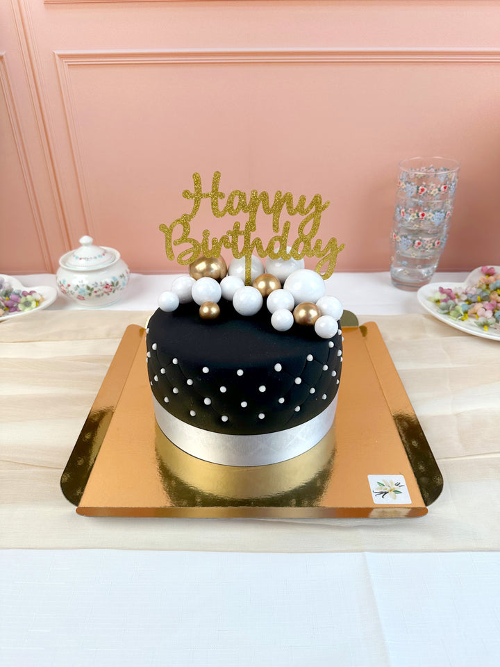 Black Deluxe Cake – double height