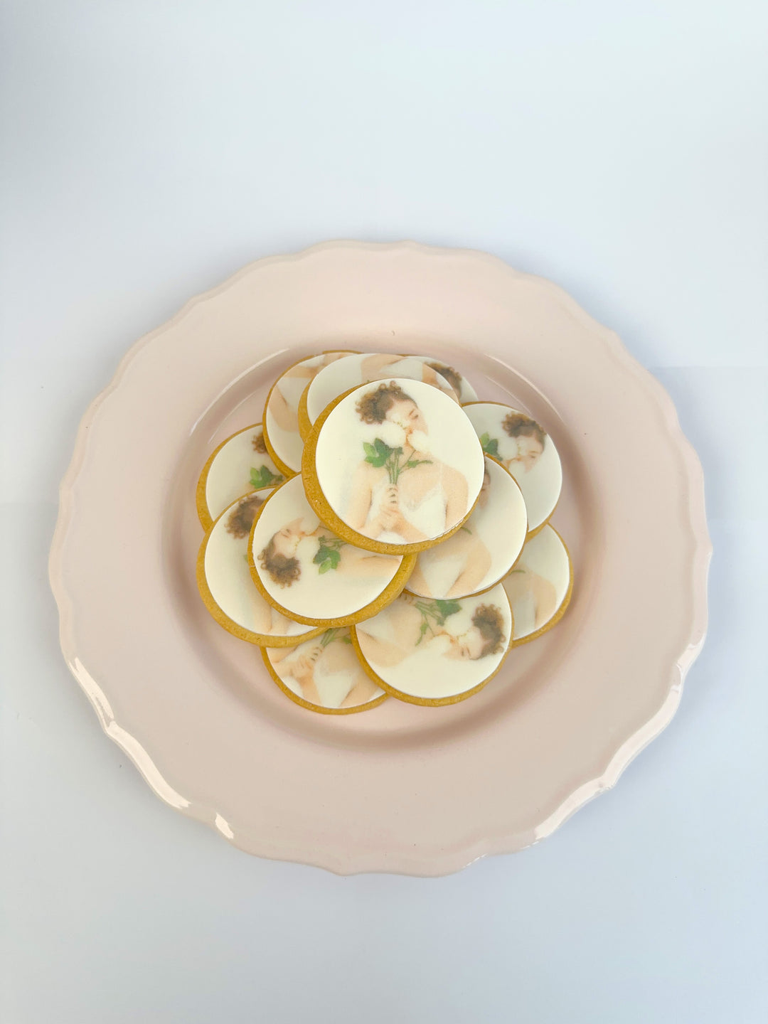 Photo biscuit, round (12 pieces)
