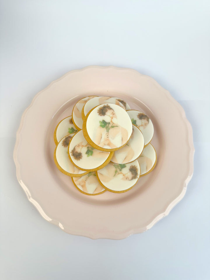 Photo biscuit, round (12 pieces)