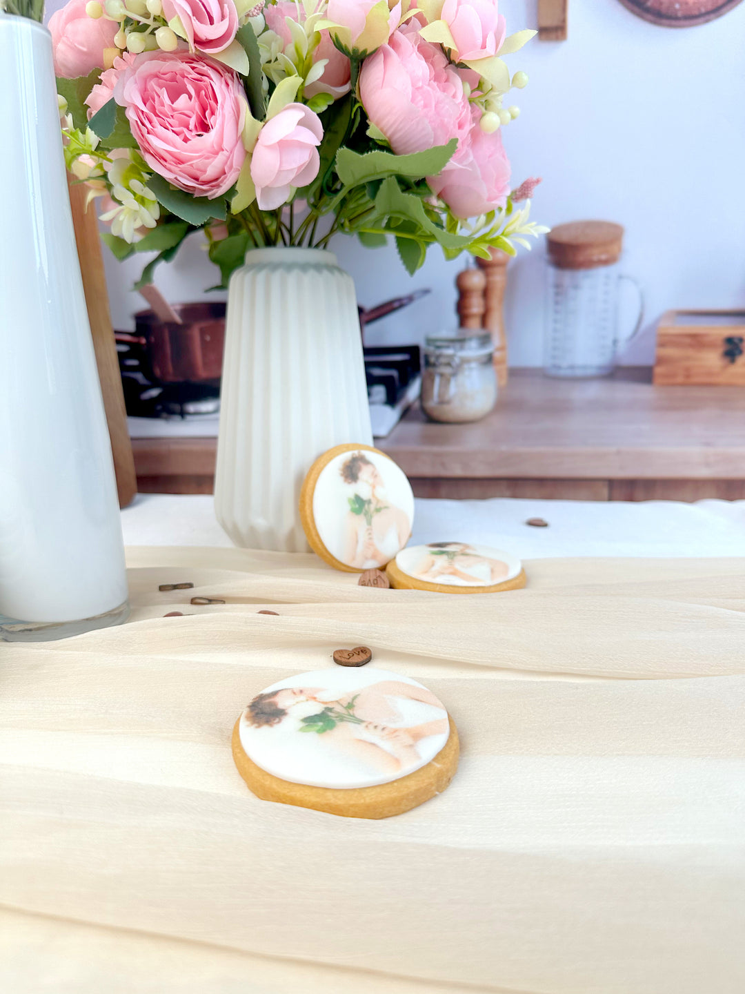 Photo biscuit, round (12 pieces)
