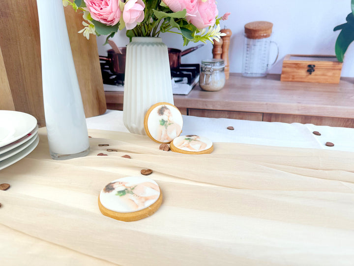 Photo biscuit, round (12 pieces)