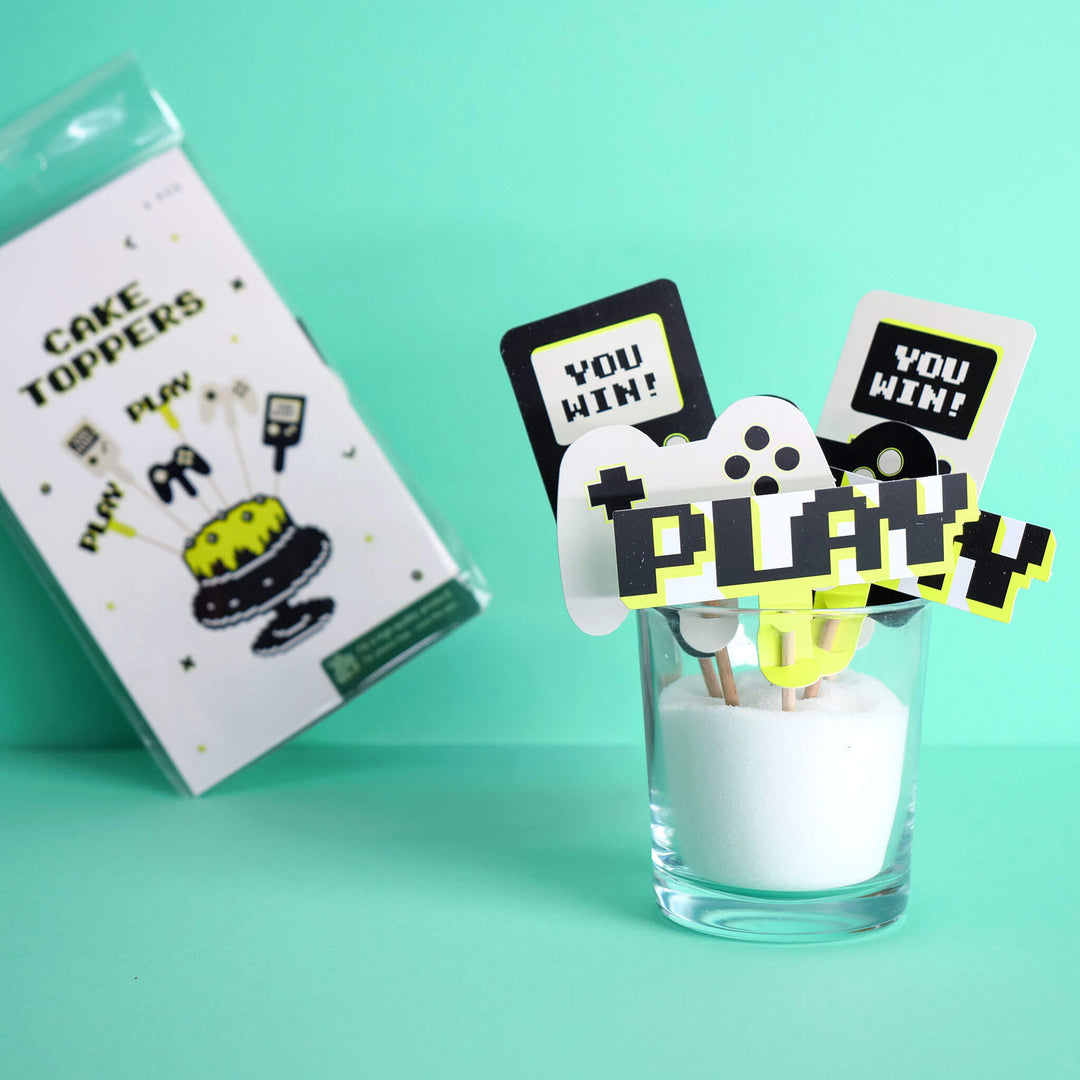 Gamer Cake Topper Set