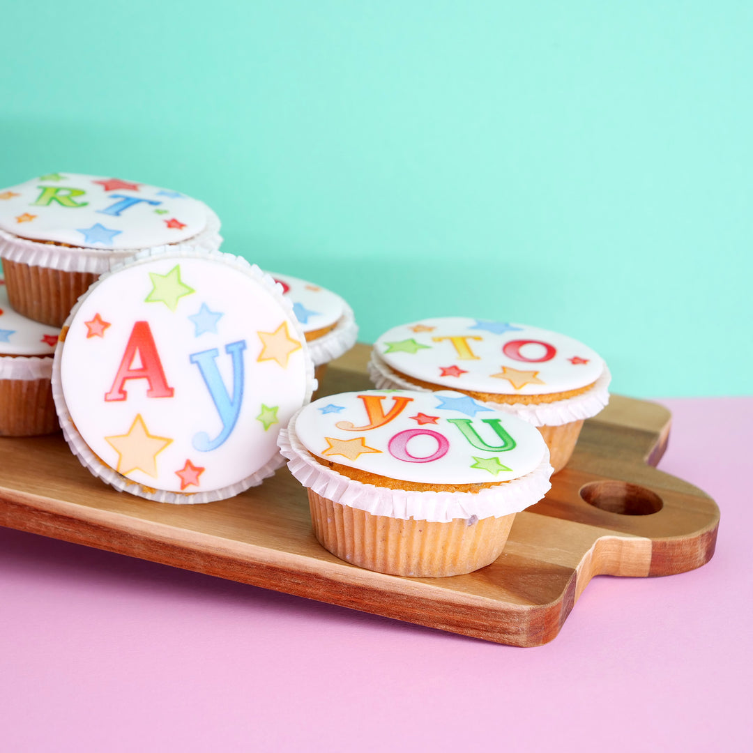 Birthday cupcakes, 9 pieces