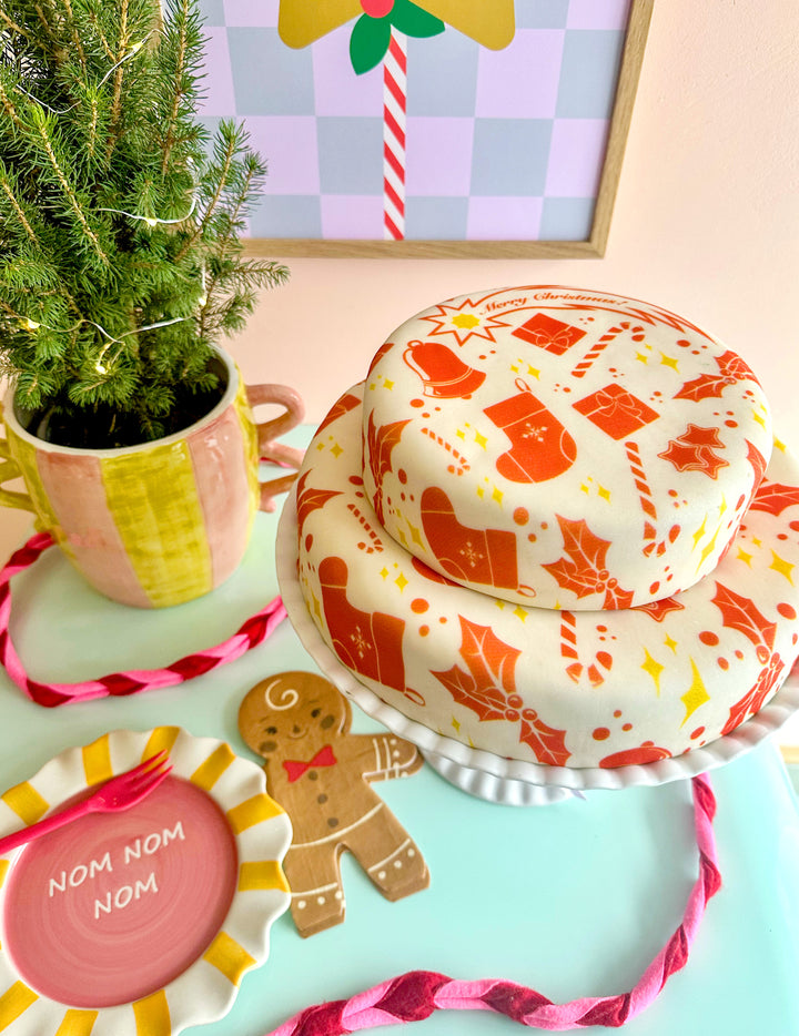 Wrapping Paper Cake "Christmas"