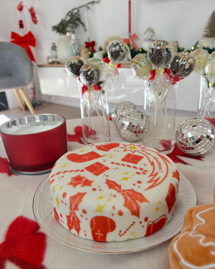 Wrapping Paper Cake "Christmas"