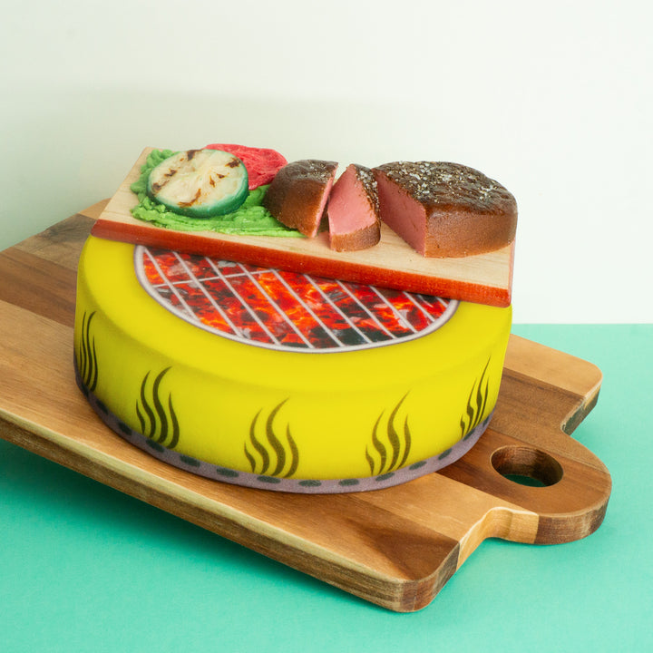 Barbecue Cake With Grilled Food