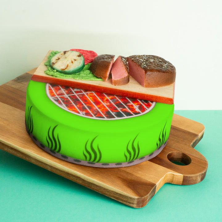 Barbecue Cake With Grilled Food