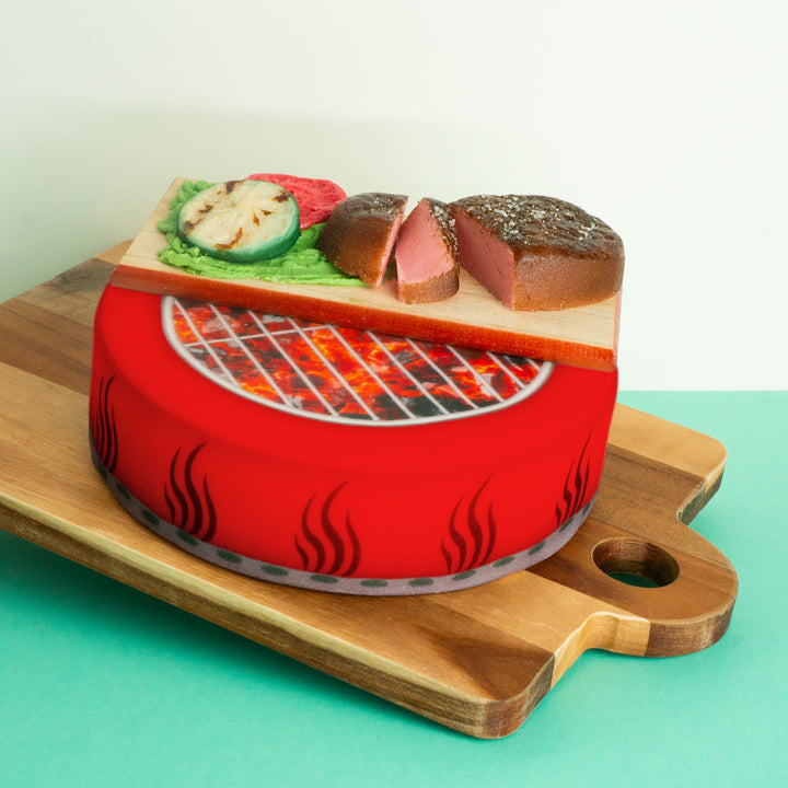 Barbecue Cake With Grilled Food