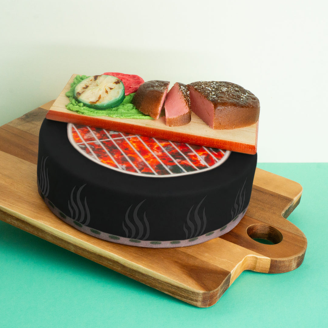Barbecue Cake With Grilled Food