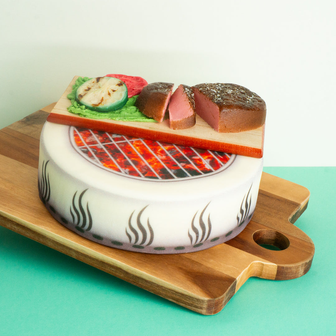 Barbecue Cake With Grilled Food