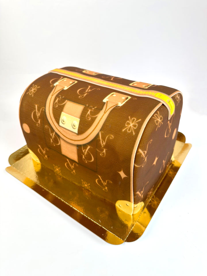 Handbag Cake VG, brown with beige details