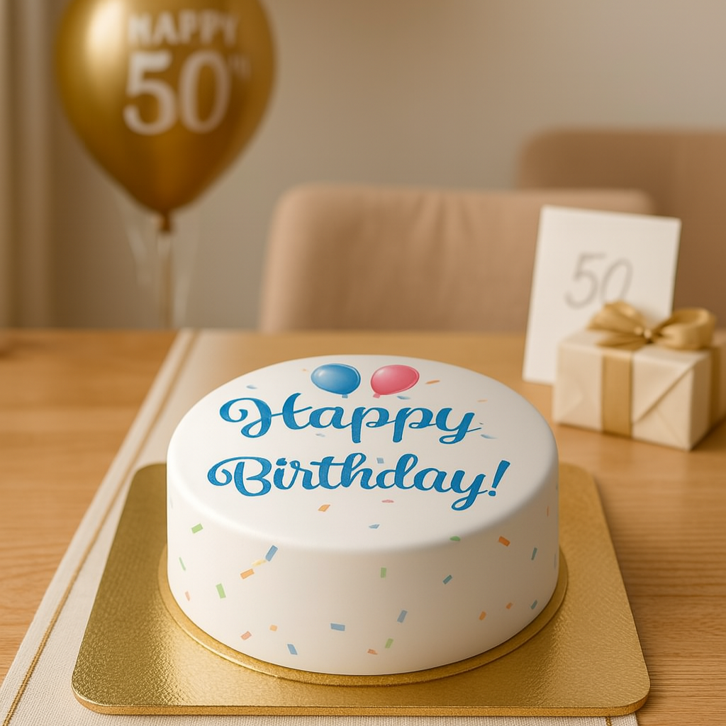 Happy Birthday Cake BLUE